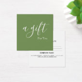 Einfache und moderne Geschenkgutschrift (Schreibtisch)