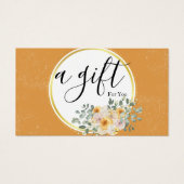 Einfache und moderne Geschenkgutschrift (Vorderseite)