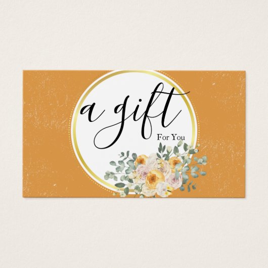 Einfache und moderne Geschenkgutschrift (Vorderseite)