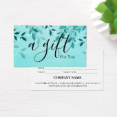 Einfache und moderne Geschenkgutschrift (Schreibtisch)