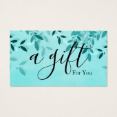 Einfache und moderne Geschenkgutschrift (Vorderseite)