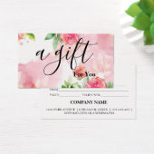 Einfache und moderne Geschenkgutschrift (Schreibtisch)