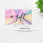 Einfache und moderne Geschenkgutschrift (Schreibtisch)