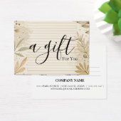 Einfache und moderne Geschenkgutschrift (Schreibtisch)