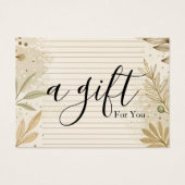 Einfache und moderne Geschenkgutschrift (Vorderseite)