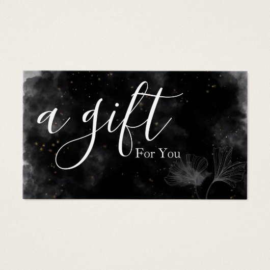 Einfache und moderne Geschenkgutschrift (Vorderseite)