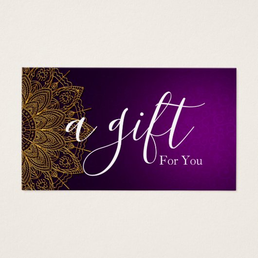 Einfache und moderne Geschenkgutschrift (Vorderseite)