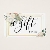 Einfache und moderne Geschenkgutschrift (Vorderseite)