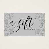 Einfache und moderne Geschenkgutschrift (Vorderseite)