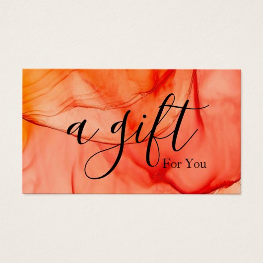 Einfache und moderne Geschenkgutschrift (Vorderseite)