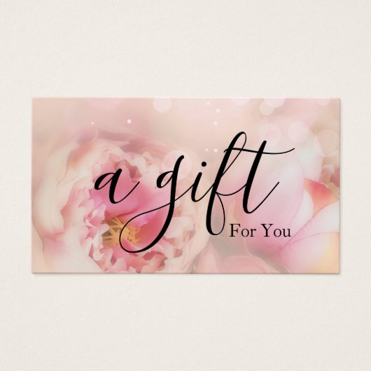 Einfache und moderne Geschenkgutschrift (Vorderseite)