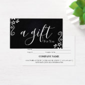 Einfache und moderne Geschenkgutschrift (Schreibtisch)