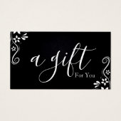 Einfache und moderne Geschenkgutschrift (Vorderseite)