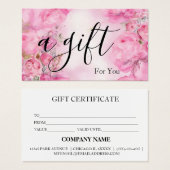 Einfache und moderne Geschenkgutschrift (Vorne & Hinten)