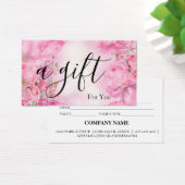 Einfache und moderne Geschenkgutschrift (Schreibtisch)