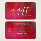 Einfache und moderne Geschenkgutschrift (Vorne & Hinten)