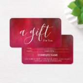 Einfache und moderne Geschenkgutschrift (Schreibtisch)