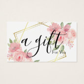 Einfache und moderne Geschenkgutschrift (Vorderseite)