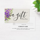 Einfache und moderne Geschenkgutschrift (Schreibtisch)