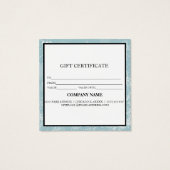 Einfache und moderne Geschenkgutschrift (Rückseite)