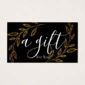 Einfache und moderne Geschenkgutschrift (Vorderseite)