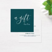 Einfache und moderne Geschenkgutschrift (Schreibtisch)