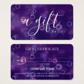 Einfache und moderne Geschenkgutschrift (Vorne & Hinten)
