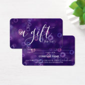 Einfache und moderne Geschenkgutschrift (Schreibtisch)