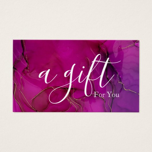 Einfache und moderne Geschenkgutschrift (Vorderseite)