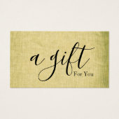 Einfache und moderne Geschenkgutschrift (Vorderseite)