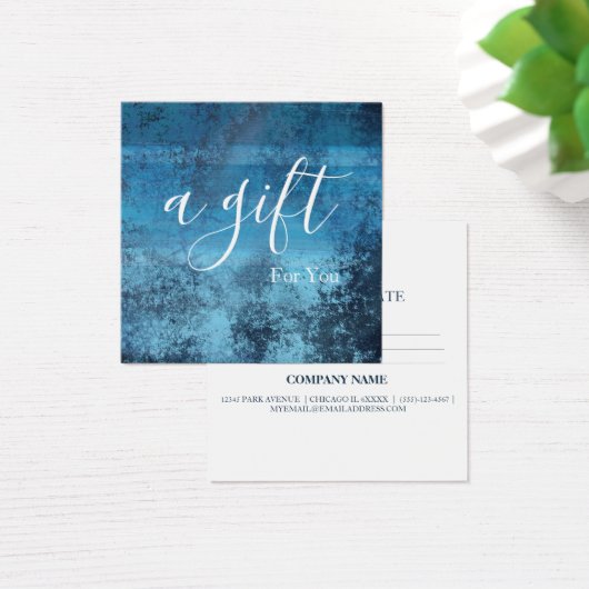 Einfache und moderne Geschenkgutschrift (Schreibtisch)