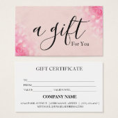 Einfache und moderne Geschenkgutschrift (Vorne & Hinten)