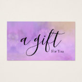 Einfache und moderne Geschenkgutschrift (Vorderseite)