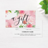 Einfache und moderne Geschenkgutschrift (Schreibtisch)