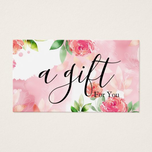 Einfache und moderne Geschenkgutschrift (Vorderseite)