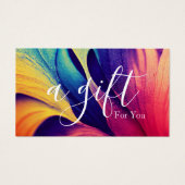 Einfache und moderne Geschenkgutschrift (Vorderseite)