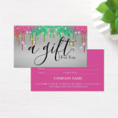 Einfache und moderne Geschenkgutschrift (Schreibtisch)