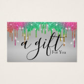 Einfache und moderne Geschenkgutschrift (Vorderseite)