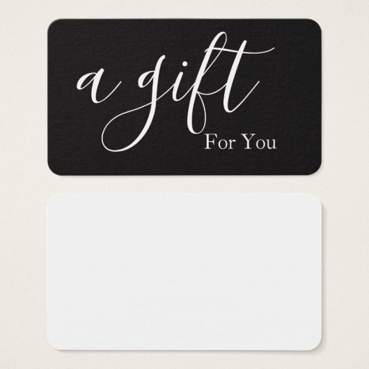 Einfache und moderne Geschenkgutschrift (Vorne & Hinten)