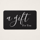 Einfache und moderne Geschenkgutschrift (Vorderseite)