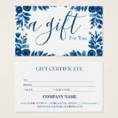 Einfache und moderne Geschenkgutschrift (Vorne & Hinten)