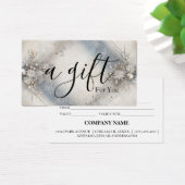 Einfache und moderne Geschenkgutschrift (Schreibtisch)