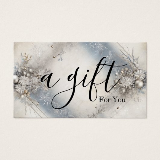 Einfache und moderne Geschenkgutschrift (Vorderseite)