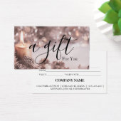 Einfache und moderne Geschenkgutschrift (Schreibtisch)