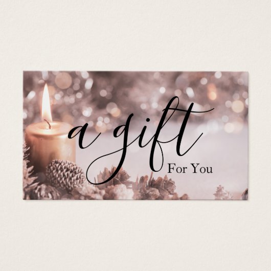 Einfache und moderne Geschenkgutschrift (Vorderseite)