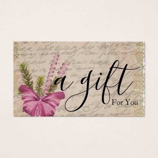 Einfache und moderne Geschenkgutschrift (Vorderseite)