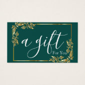 Einfache und moderne Geschenkgutschrift (Vorderseite)