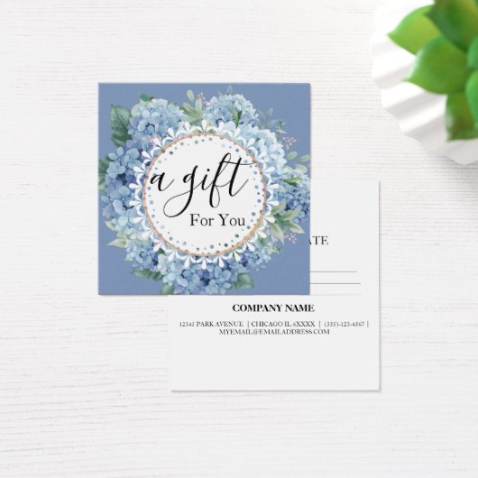 Einfache und moderne Geschenkgutschrift (Schreibtisch)