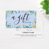 Einfache und moderne Geschenkgutschrift (Schreibtisch)