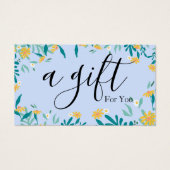 Einfache und moderne Geschenkgutschrift (Vorderseite)